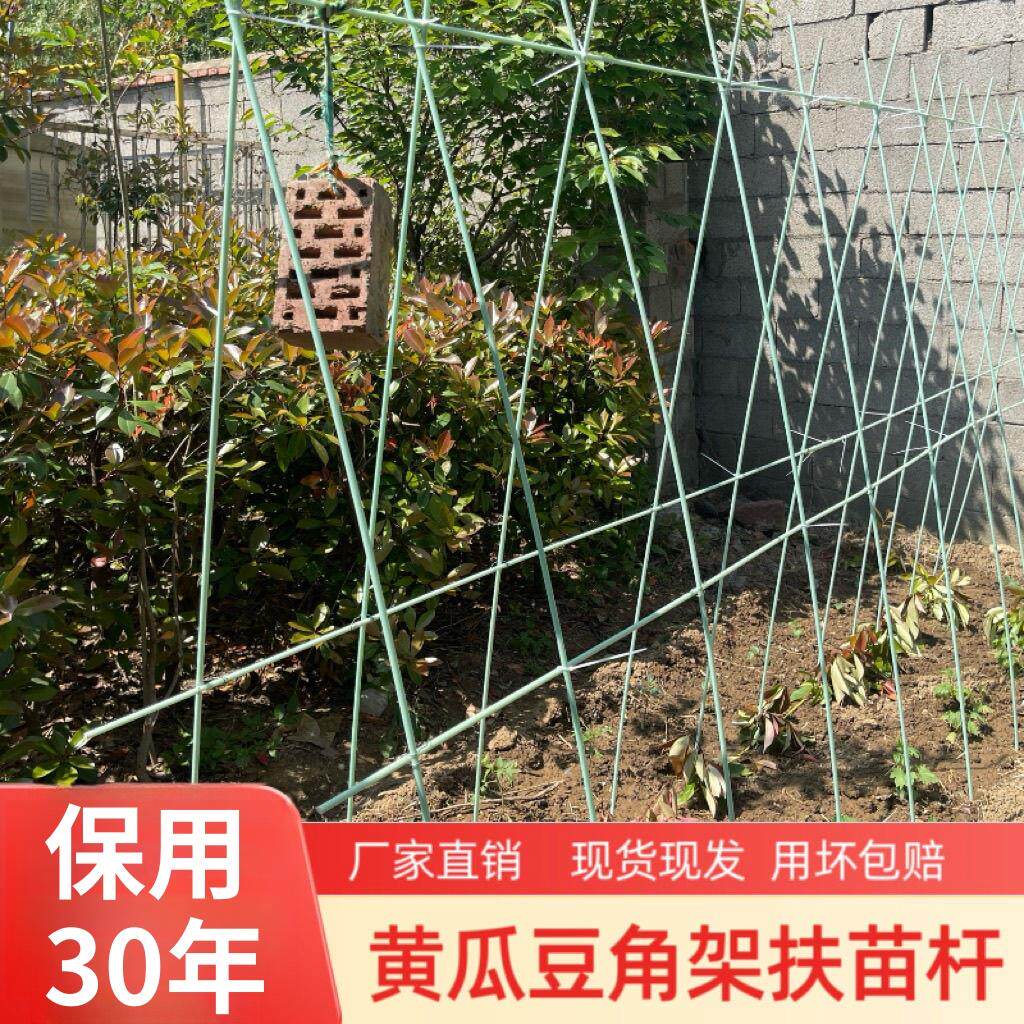 黄瓜搭架杆四季豆爬藤架花架拱竿豇豆玻璃纤维杆豆角支撑杆拱棚棒 - 实物图