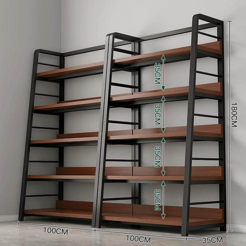 梯形室外置物架公司快递架收纳搁物架子货架陈列展示柜子落地书架
