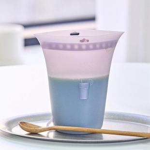 韩国SalleMa硅胶保鲜杯密封防漏山姆分装袋备餐袋冰箱密封收纳袋