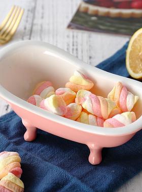 甜品陶瓷碗迷你浴缸摆件模型摆设小守宫造景场景微景观创意家具