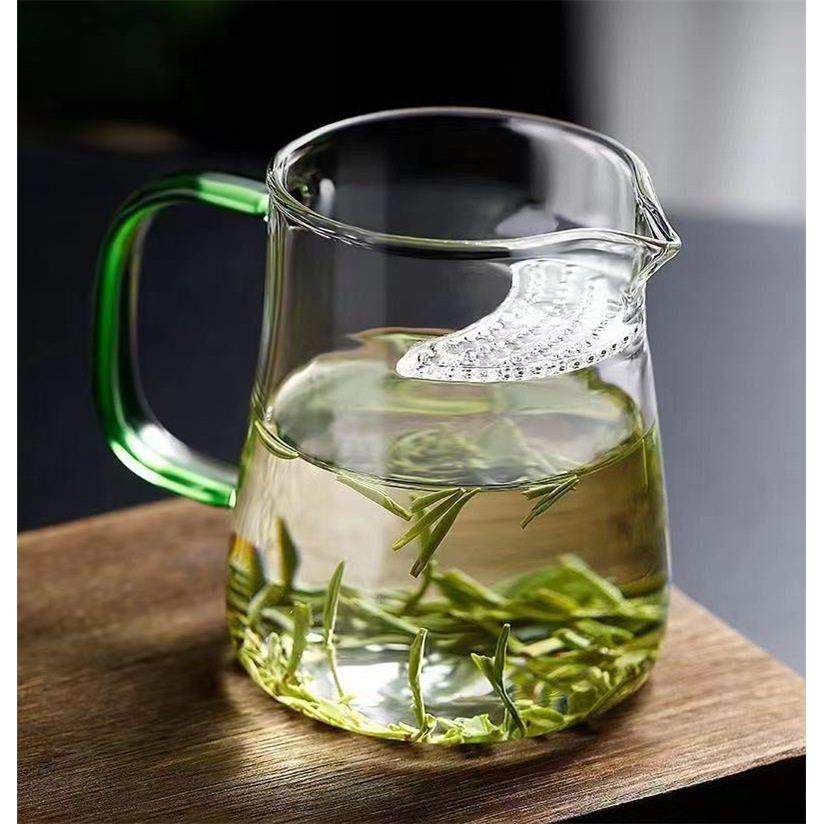 茶漏一体公道杯加厚耐热玻璃透明泡茶月牙片过滤茶水分离茶器,餐饮具,茶海,淘宝优惠券,粉丝福利购,淘宝优惠卷