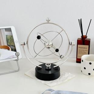 ins风高级感办公室桌面永动仪 创意银河星系抽象装饰品拍照道具