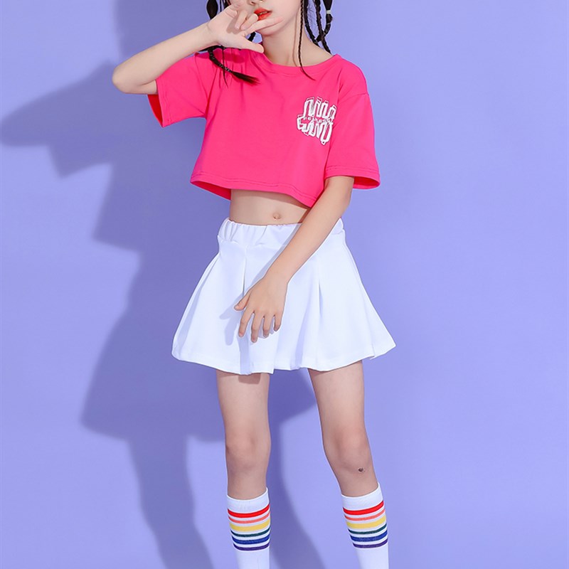 六一儿童节演出服爵士舞小学生啦啦队表演服幼儿园舞蹈蓬蓬裙彩色