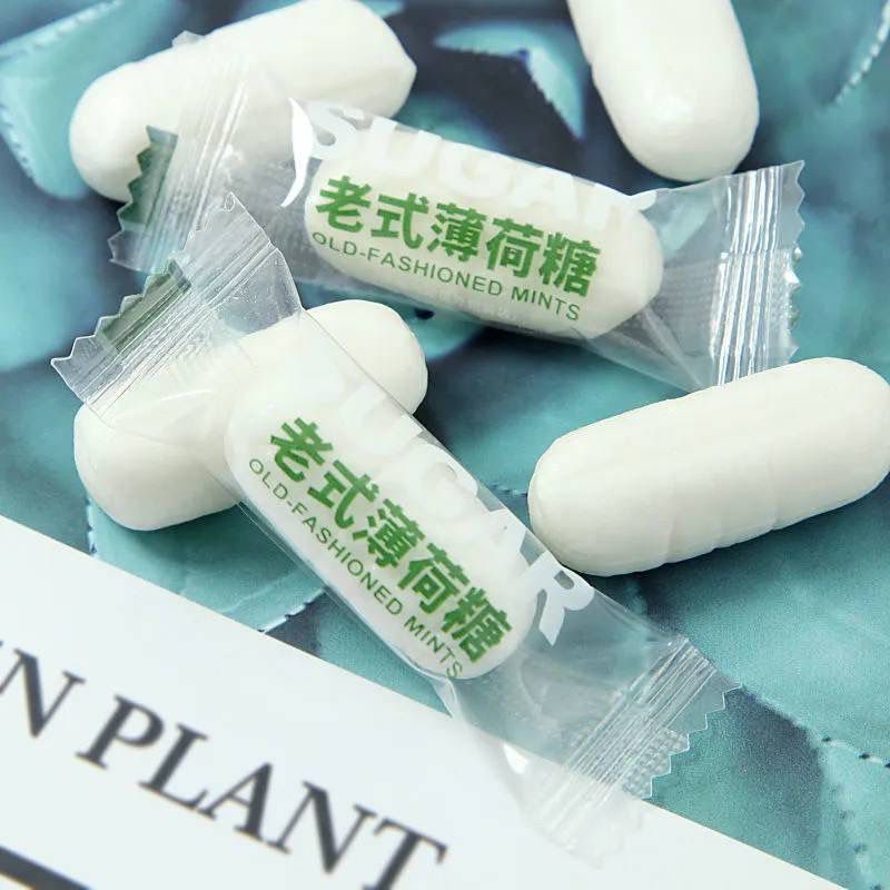 强劲冰凉老式薄荷糖清凉润喉硬糖清新口气薄荷味含片80后怀旧零食