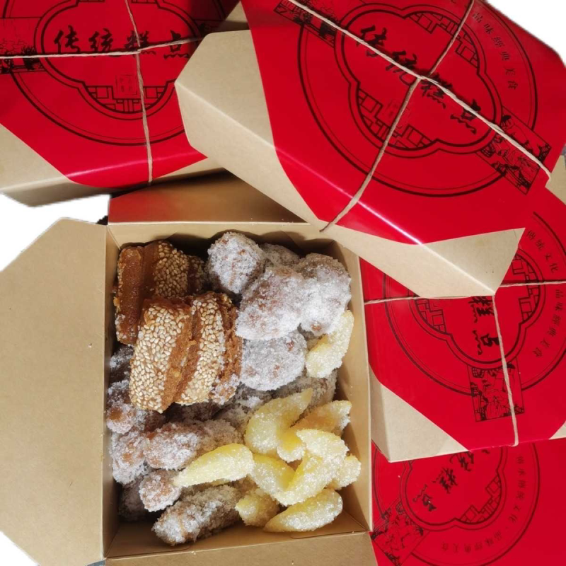 菏泽成武康楼果子老点心糕点羊角蜜蜜角大三刀堆沙沾果怀旧零食