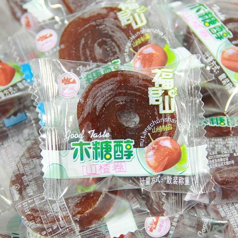 天津特产福君山山楂卷木糖醇果丹皮京糕独立小包装零食