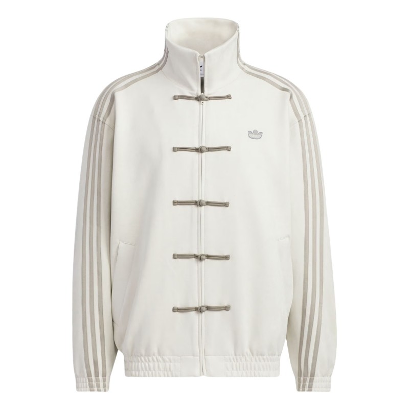 thumbnail for Brand Special Offer | Wang Anyu's Same Style New Chinese-Style Button-Down Tang Suit Stand-Up Collar Suede Jacket for Couples, Unisex