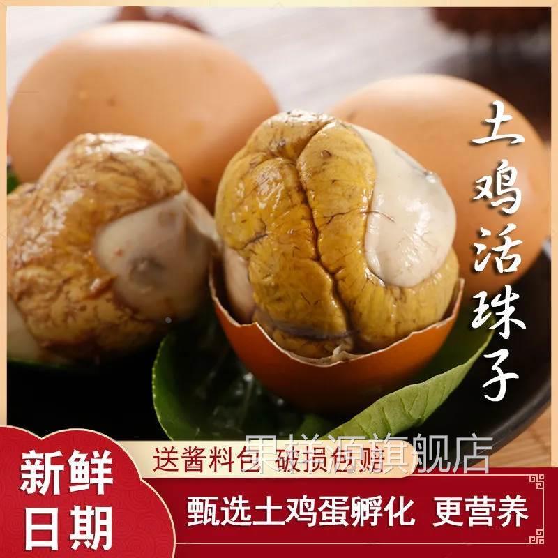 五香味土鸡活珠子鸡蛋13天新鲜鸡胚蛋熟食凤凰钢化蛋直销整箱