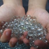 7.3 9mm高精密实心透明耐用玻璃球射击玩具弹珠