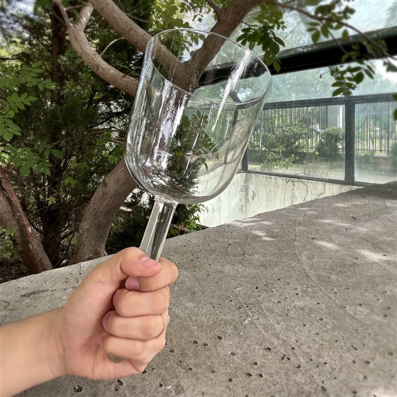 6-7寸透明手持钵水晶钵音乐碗采耳瑜伽头疗钵乐器包邮送棒手持钵
