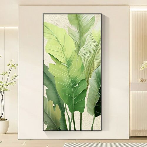 家大业大客厅装饰画入户玄关画进门挂画竖版现代简约走廊过道壁画