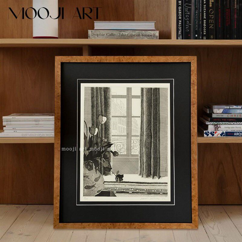 悠闲宜居】木吉现代中古小众艺术装饰画卧室床头挂画客厅沙发壁画