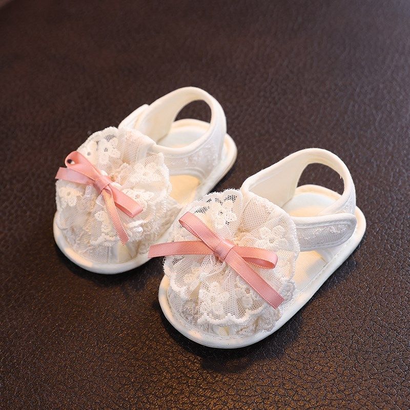 婴儿鞋子夏季蕾丝网纱女宝宝纯棉布凉鞋公主风软底步前鞋防滑一岁,童鞋/婴儿鞋/亲子鞋,婴儿步前鞋/袜鞋,淘宝优惠券,粉丝福利购,淘宝优惠卷