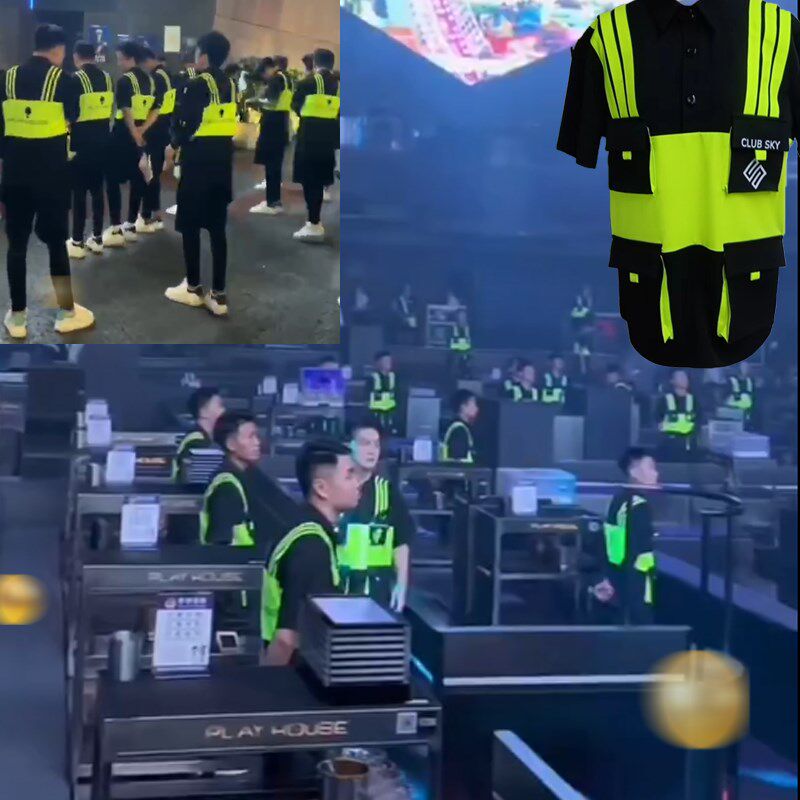 新品定制酒吧ktv服务员工作服秋C冬款 夜场清吧传送员男女工装套