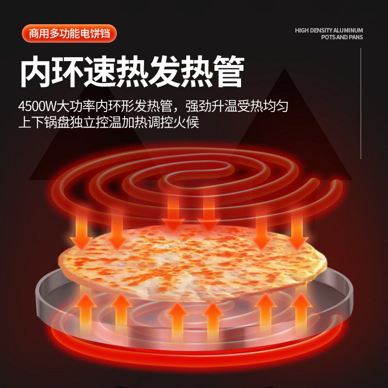 商用电饼铛智能大型烤饼炉煎饼果子机双面加热台式摆摊烙饼煎饼机