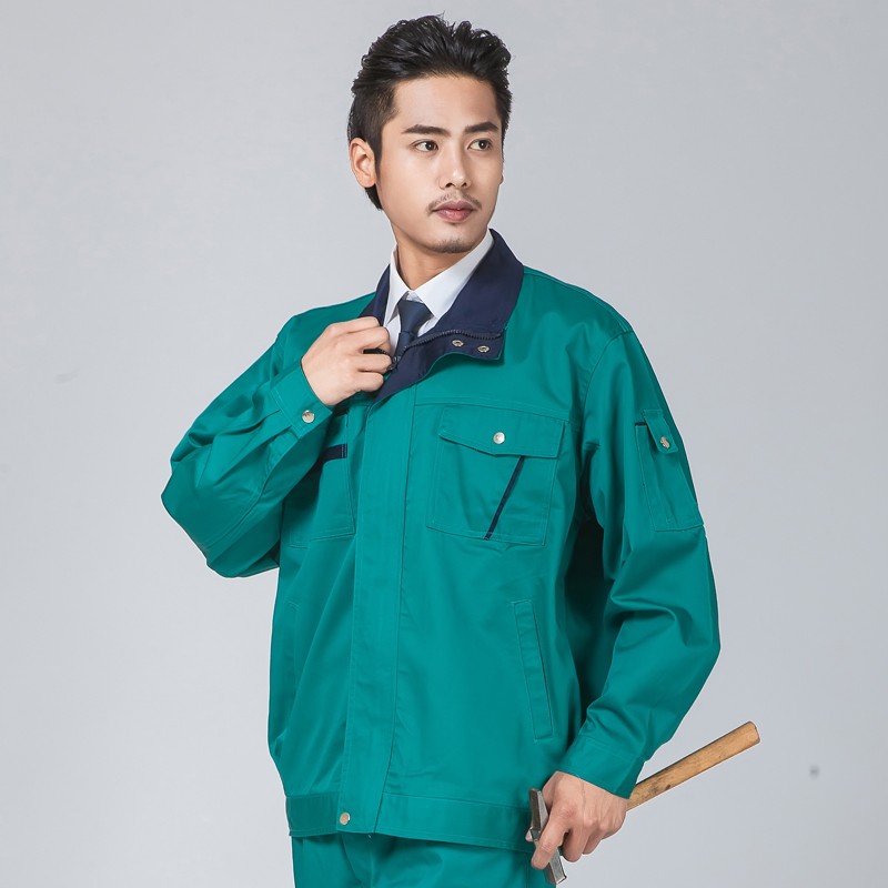 春秋长袖工作服厂服套装男物业保洁养护工服工程服园林绿化工作服