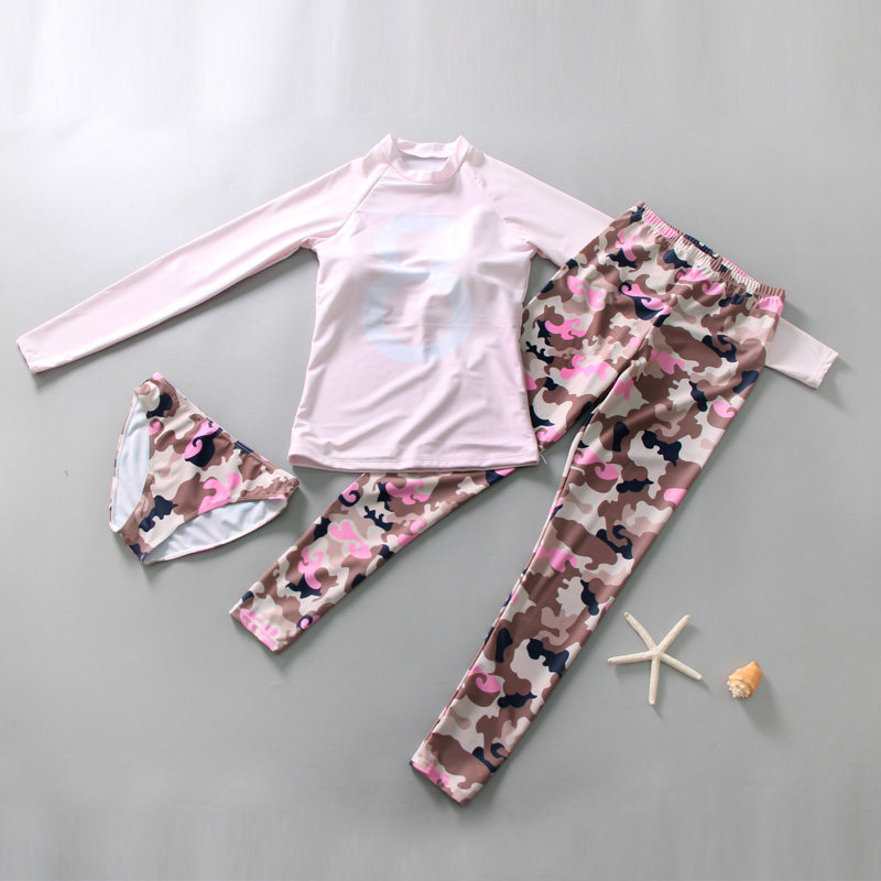 韩国潜水服女h连体泳衣长袖防晒卡通水母衣浮潜服显瘦冲浪服游泳