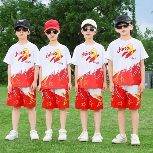 小学生运动校服班服幼儿园服六一儿童节表演服夏季学院中国风套装