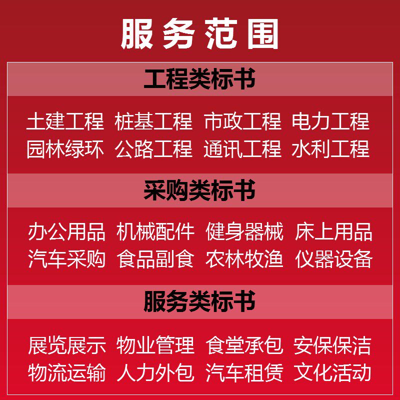 标书制作工程施工方案编写投标文件制作施工组织设计服务竞标兰州