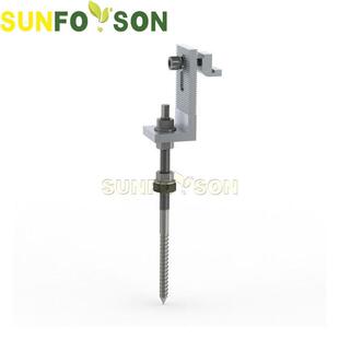 石棉瓦屋顶安装太阳能板支架套件铝合金材质轨道支架