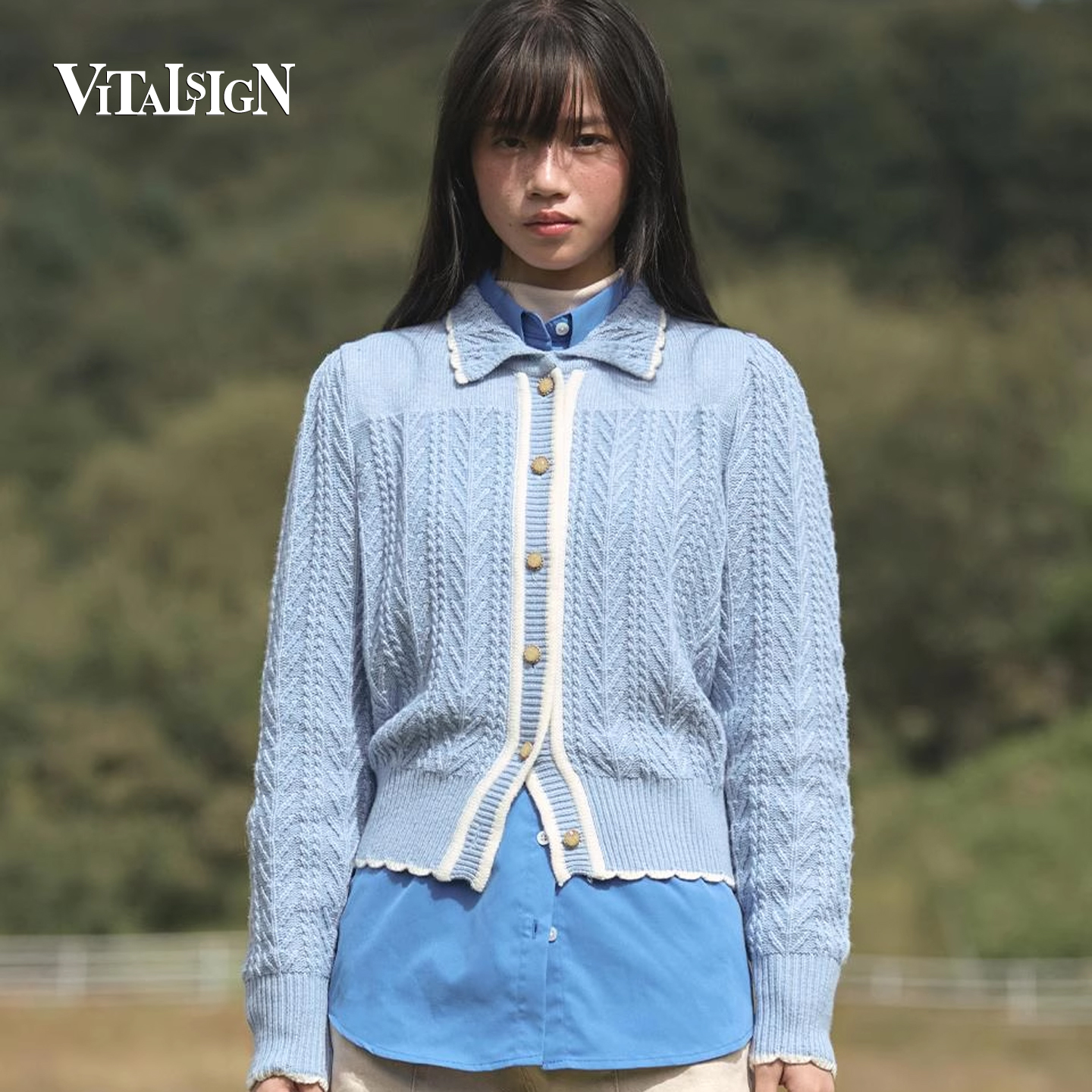 VitalSign美利奴羊毛针织开衫