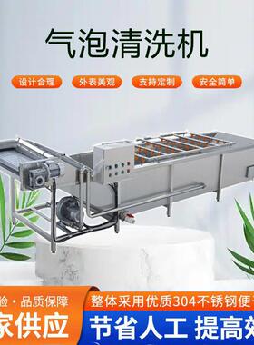 厂家供应气泡清洗机苹果清洗机食品级苹果气泡清洗机