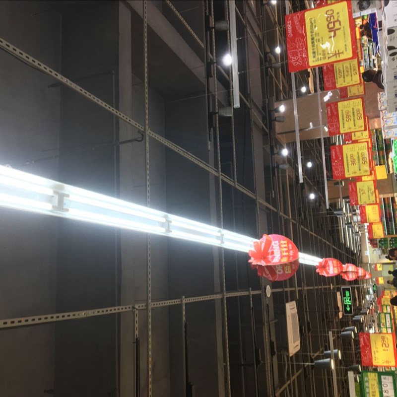 超市LED线槽灯T8 T5铝合金厂房商场流水线支架 40W长条日光灯座