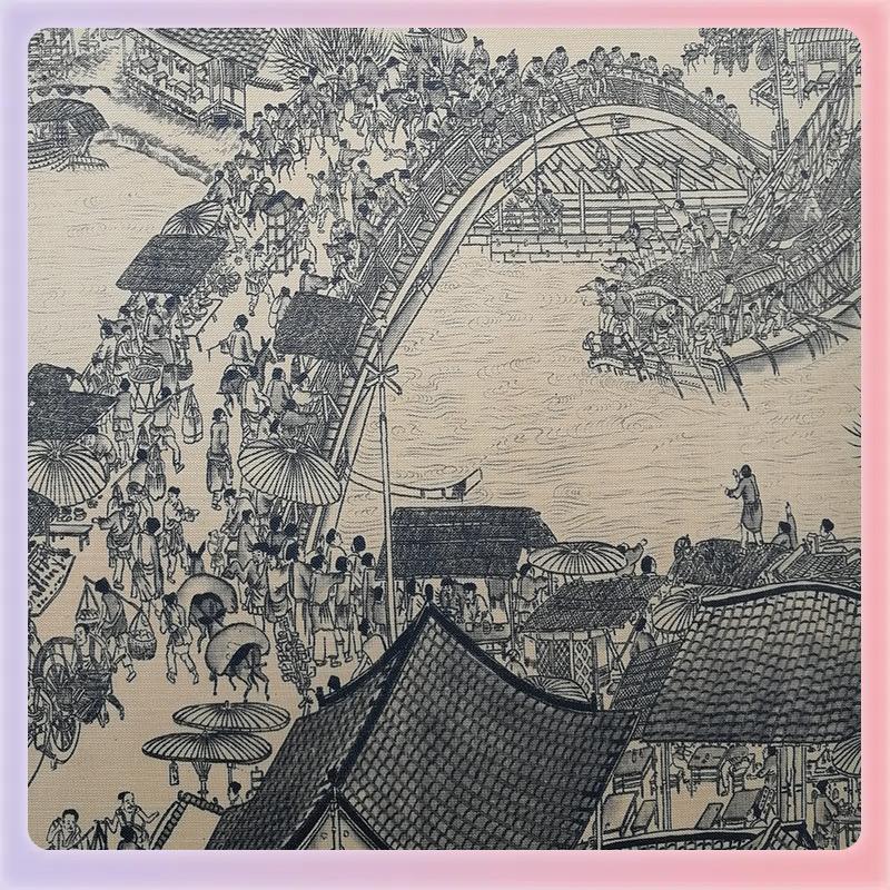 3YK珍藏版国画清明上河图装饰画装裱卷全字画壁画卷轴工艺人