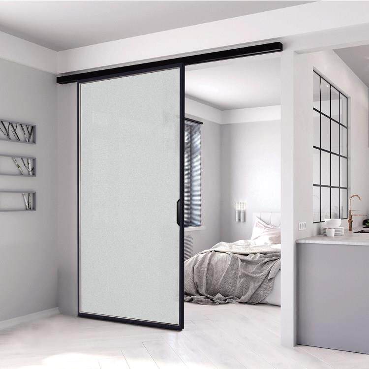 广东极简口袋门无轨平移幽灵门厨房卫生间厕所单轨单扇推拉吊趟门