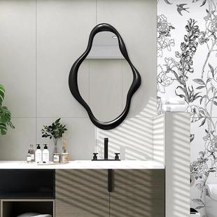 现代异形化妆室镜子设计智能壁挂镜ins个性浴室镜桌面艺术化妆镜