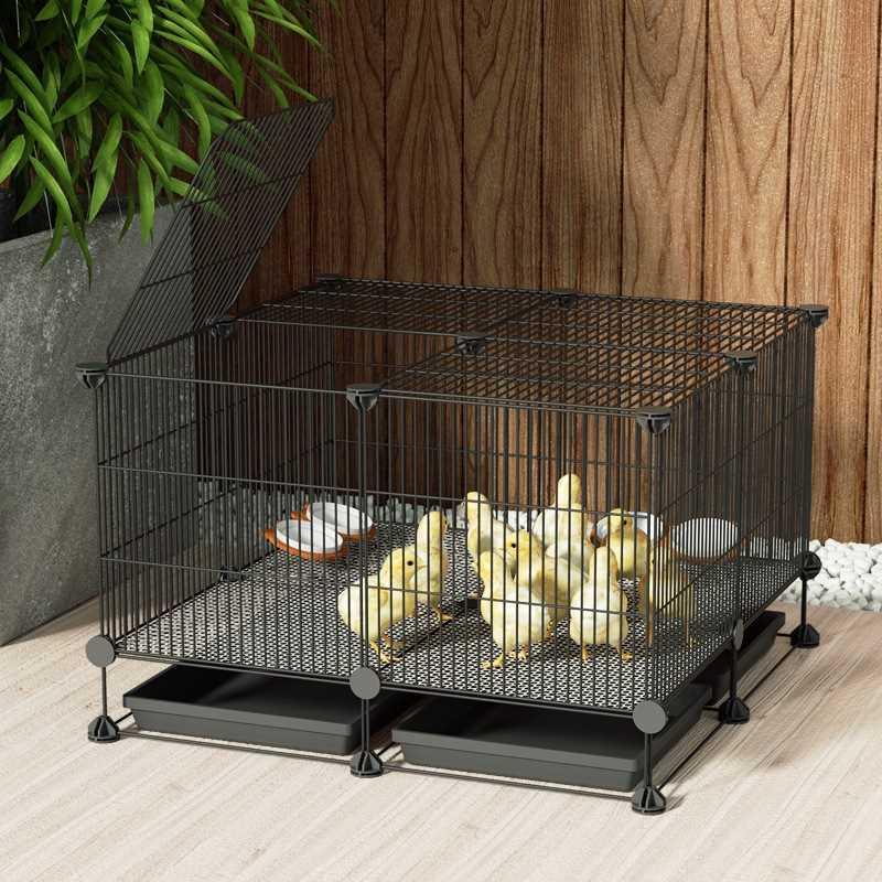 芦丁鸡笼子室内家用养鸡笼铁网网片不锈钢小鸡笼子斗鸡周转箱养殖