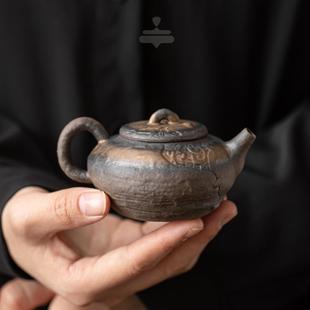 静逸壶鎏金铁釉陶瓷茶壶办公室家用泡茶过滤壶大容量复古功夫茶具