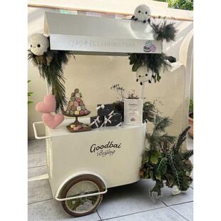 铁艺餐车商场花车摆摊小吃夜市移动摊位小推车网红户外集市地摊