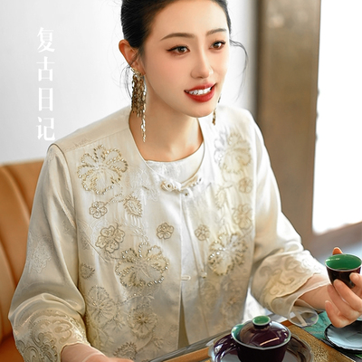 复古日记新中式春季国风女装马夹2FEE875