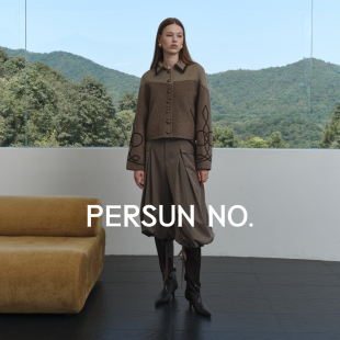 羊毛混纺抽绳骑士中裤 PERSUN NO.英伦风羊毛混纺抽绳骑士九分裤