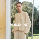 PERSUN NO.备述流光塑影聚褶美学褶裥灯笼袖套装