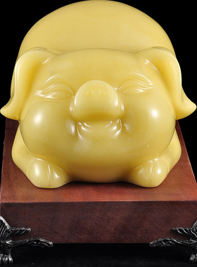 猪摆件办公室家居客厅玄关电视柜卧室装饰品生肖属猪宝宝生日礼品