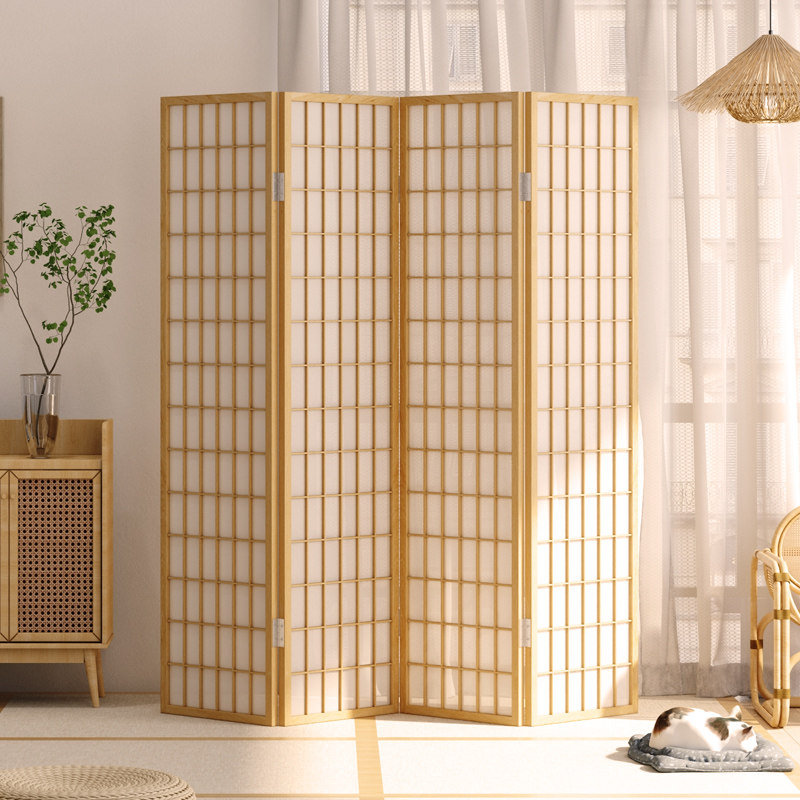 日式屏风折叠移动隔断客厅直播家用卧室门店铺木质遮挡装饰背景墙,住宅家具,折屏,淘宝优惠券,粉丝福利购,淘宝优惠卷