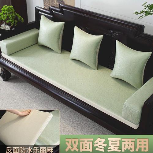 冬夏两用夏季中式红木沙发坐垫实木椅加厚凉席海绵罗汉床垫子定制