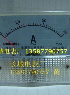 长城电表厂 85L1 30/5 50/5 75/5A-3000/5 各种规格交流电流表