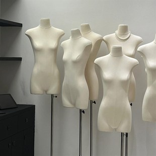高级模特展示架女装店人台人偶道具女半身服装店橱窗假人扁身平胸