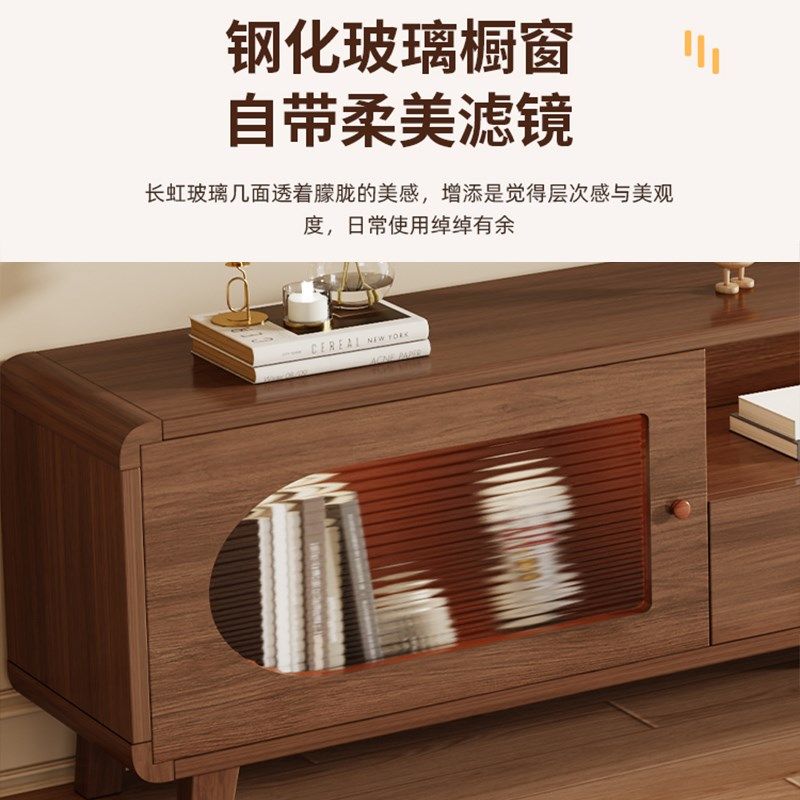 新款电视柜茶几组合家用客厅小户型落地式简易带玻璃门储物柜,住宅家具,电视柜,淘宝优惠券,粉丝福利购,淘宝优惠卷