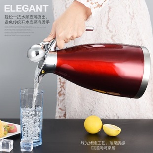 暖水壶2L 保温壶家用大容量不锈钢真空保暖热水瓶户外便携酒店欧式