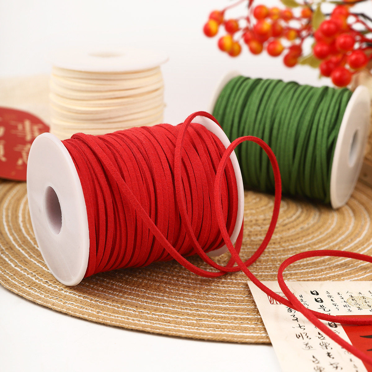 韩国绒鹿皮绳礼物盒装饰丝带花束蛋糕包装绳子手工diy材料挂件绳,居家布艺,绳子,淘宝优惠券,粉丝福利购,淘宝优惠卷