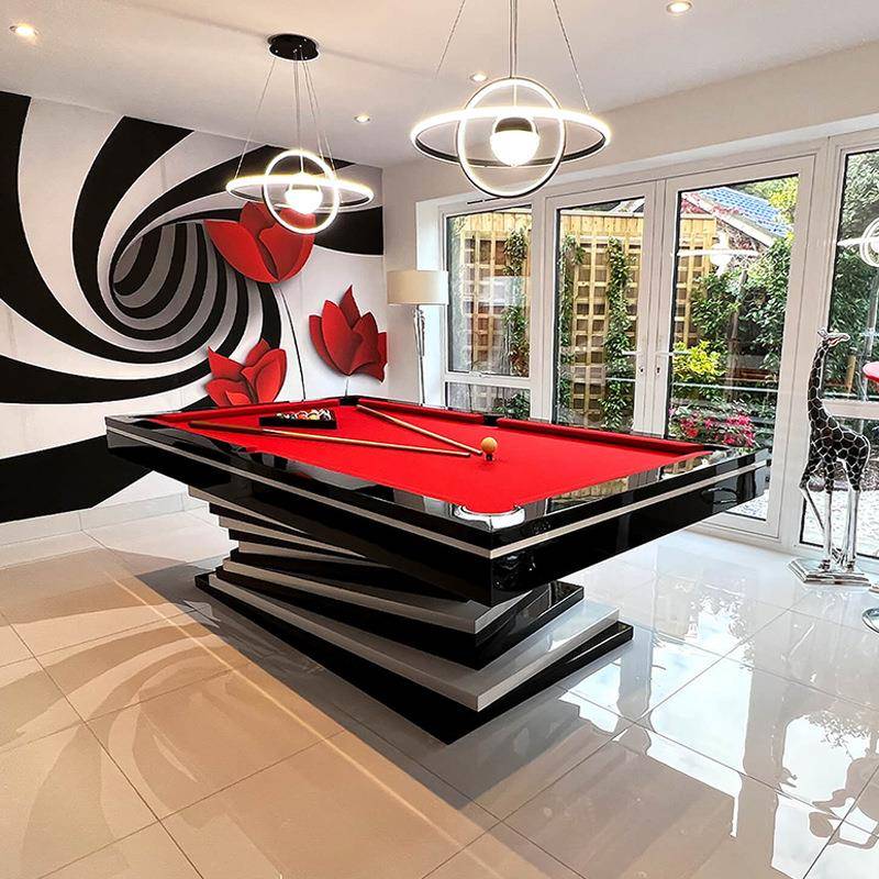 私人高端定制别墅室内家庭台球桌成人标准台球桌可供出口