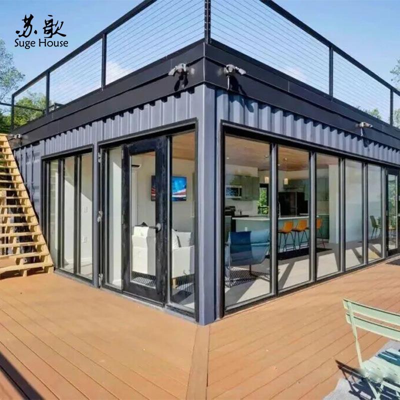 全新集装箱活动板房拼装改造创意住人钢结构预制模块化民宿酒店