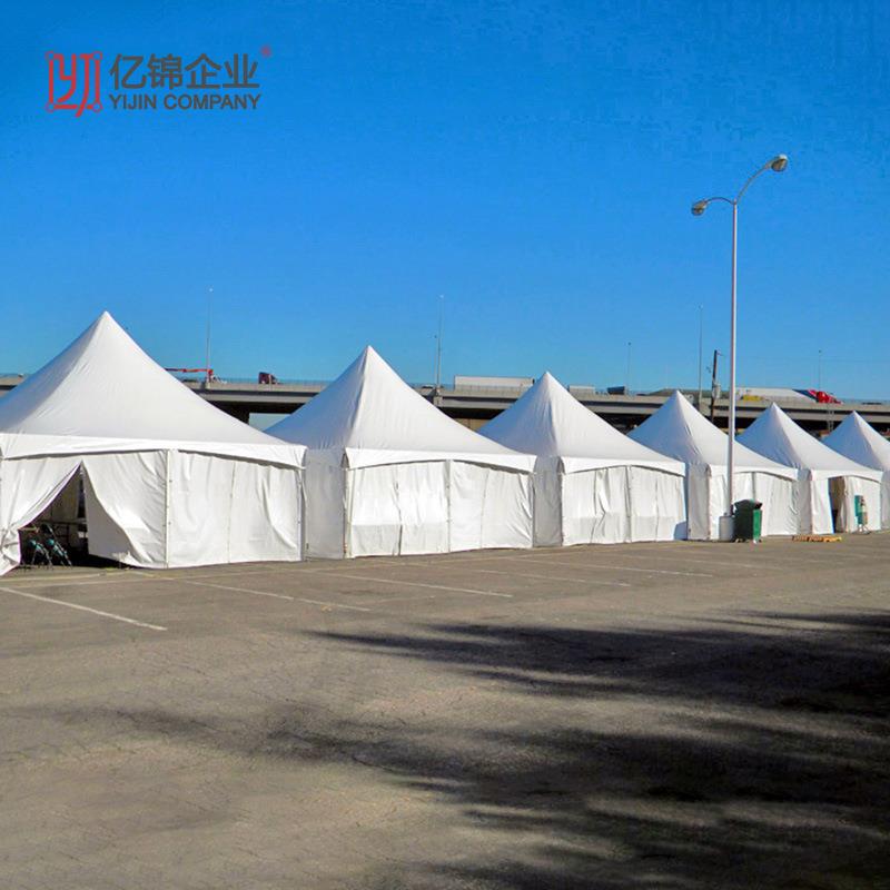 欧式组合商业活动展览尖顶篷房铝合金装配式遮阳帐篷pagodatent