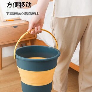 折叠水桶可伸缩汽车用桶筒户外钓鱼车载收缩专用洗车便携式大容量