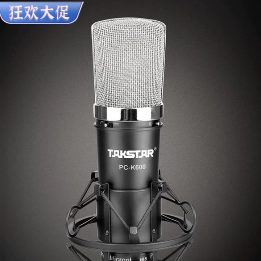 Takstar/得胜 PC-K600电容麦克风 k歌喊麦通用 直播设备主播话筒