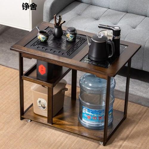 移动茶台家用小茶车实木泡茶桌客厅简约茶具套餐烧水一体功夫茶几